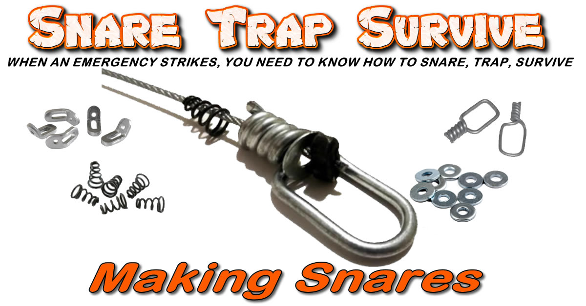 Survival Snaring Trapping Supplies - Training DVDs and Snare