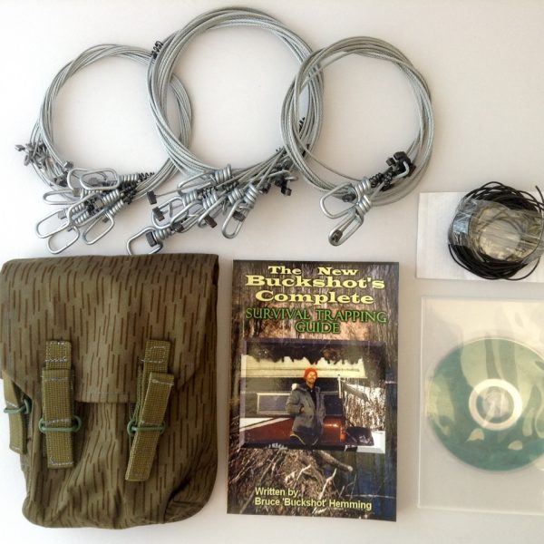 Buckshot's Emergency Snare Kit, Survival Snaring DVD & Buckshot's Complete Survival Trapping Guide