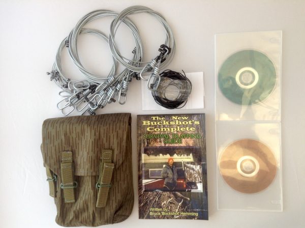 Buckshot's Emergency Snare Kit, Survival Snaring DVD, Advanced Survival Snaring DVD & Buckshot's Complete Survival Trapping Guide